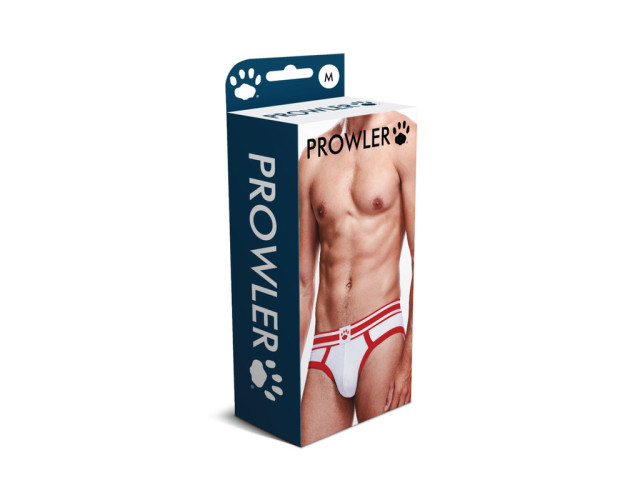 Prowler Brief White/Red M