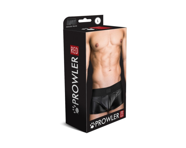 Prowler RED Wetlook Ass-less Trunk Blk L